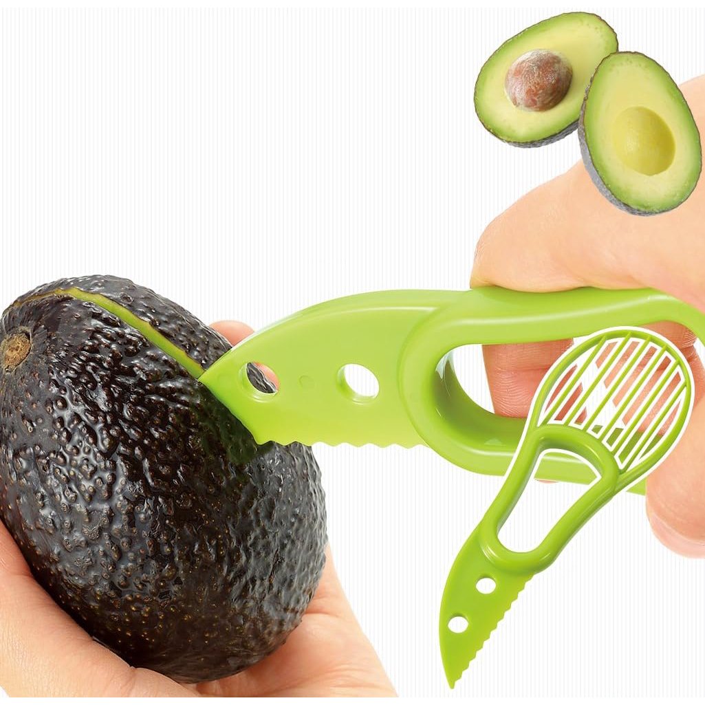 Shimomura Avocado Cutter All-In-One Avocado Slicing & Peeling Tool