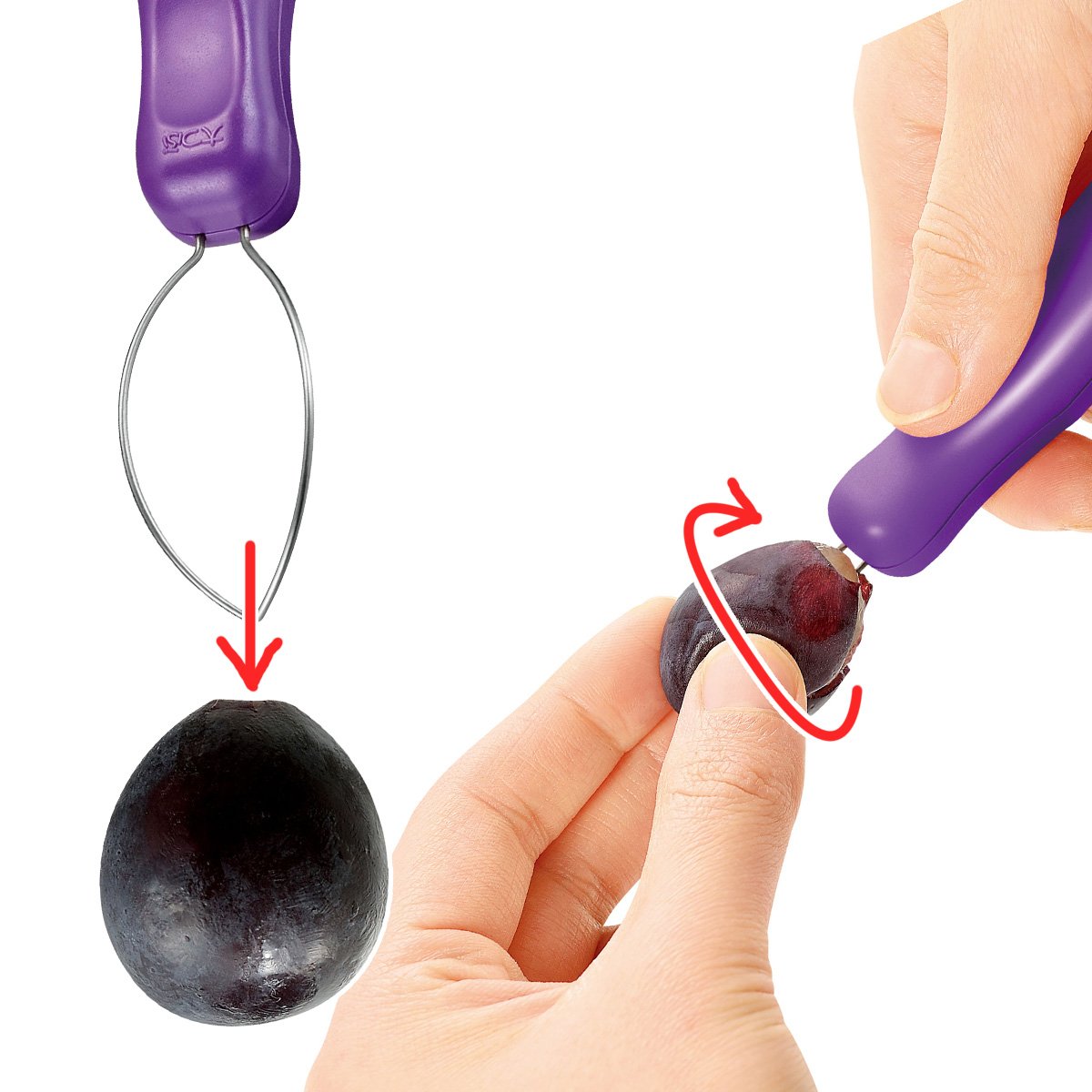 Shimomura Grape Peeler Two-Size Peeling Gadget
