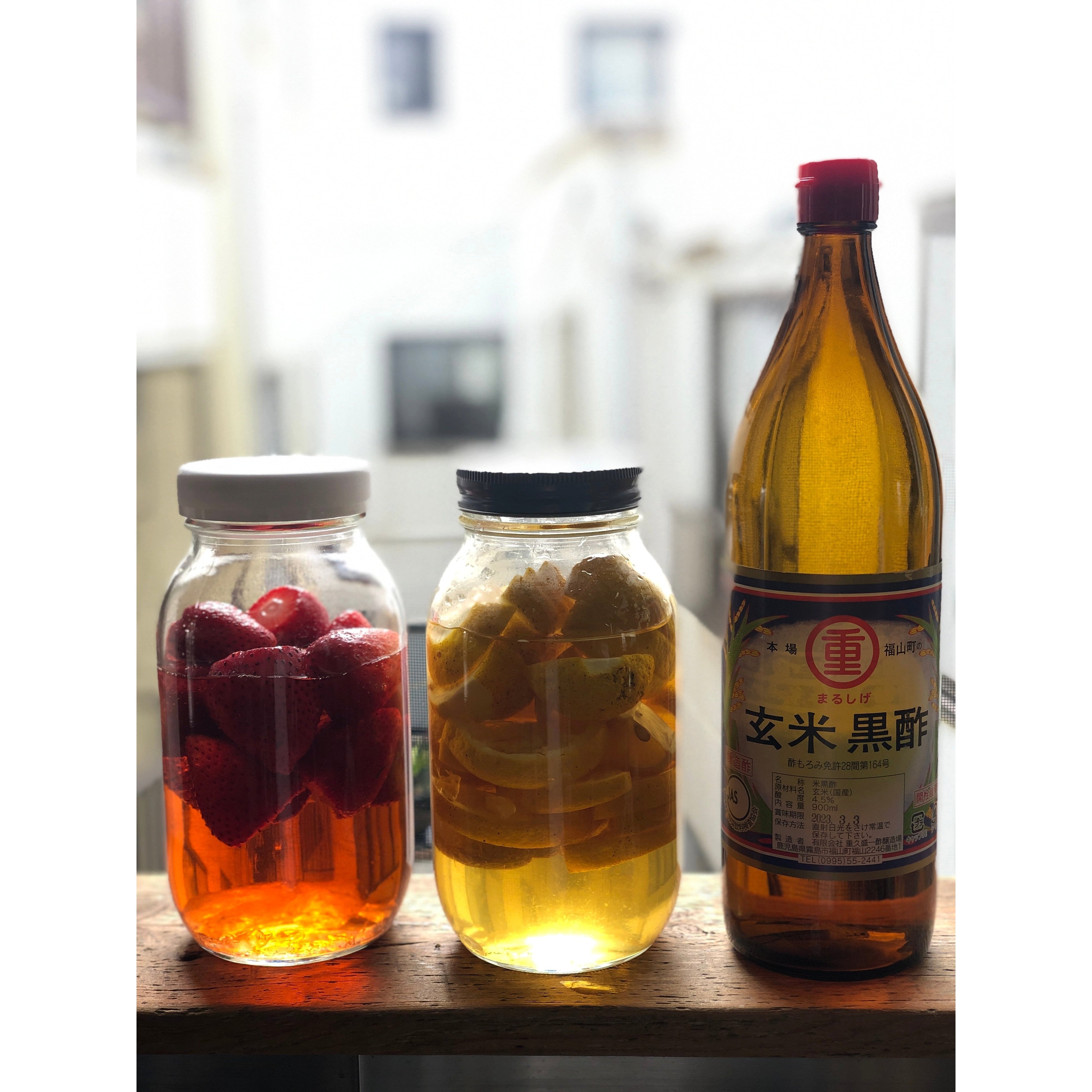 Marushige Naturally Fermented Black Vinegar 1 Year Aged 900ml - YOYO JAPAN