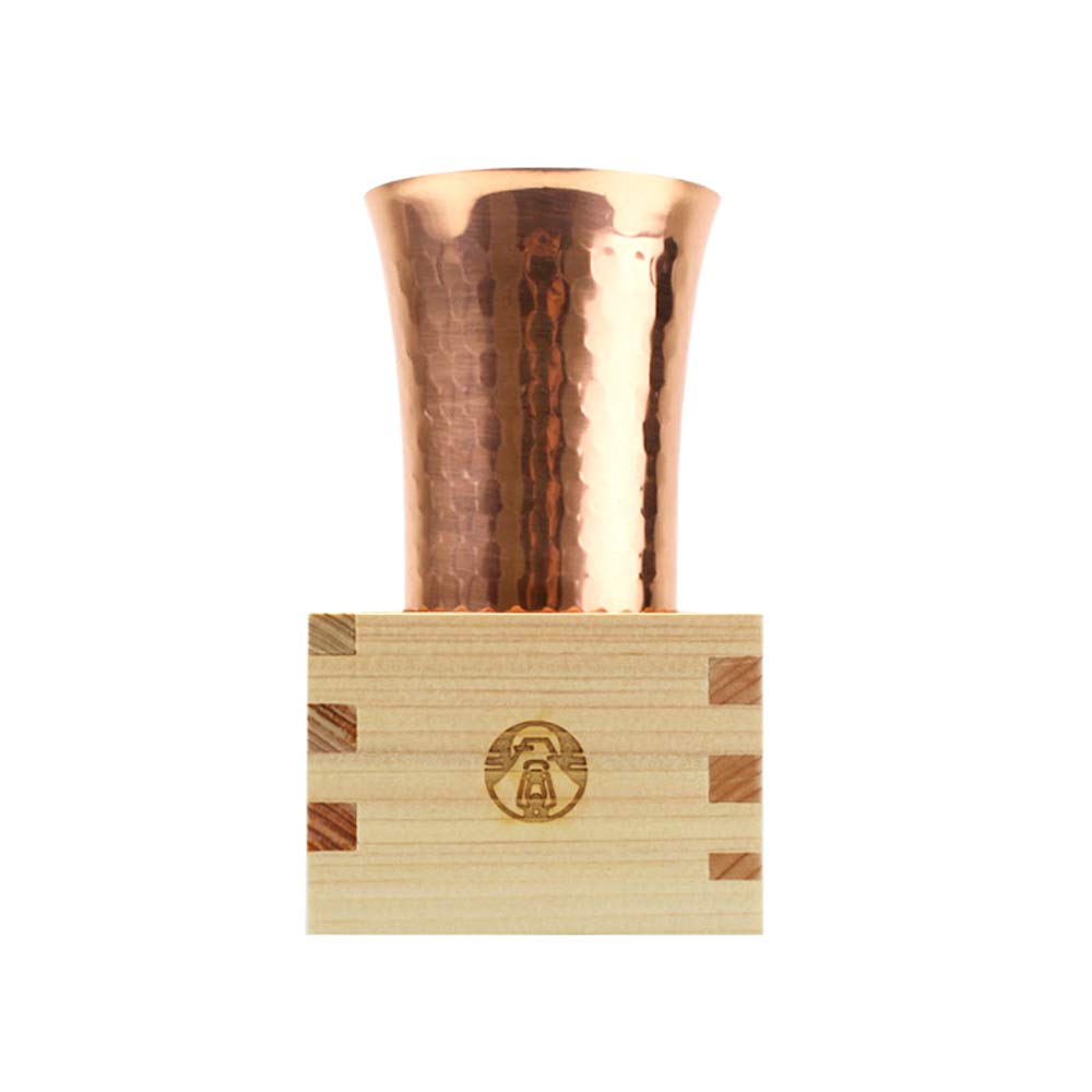 Peaks&Trees Tsuchime Copper Tumbler Japanese Cypress Gosho Masu Sake Cup Set L Size Japan Cosmetic Box Beer Glass Outdoor - YOYO JAPAN