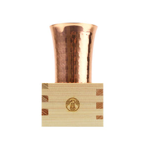 Peaks&Trees Tsuchime Copper Tumbler Japanese Cypress Gosho Masu Sake Cup Set L Size Japan Cosmetic Box Beer Glass Outdoor - YOYO JAPAN
