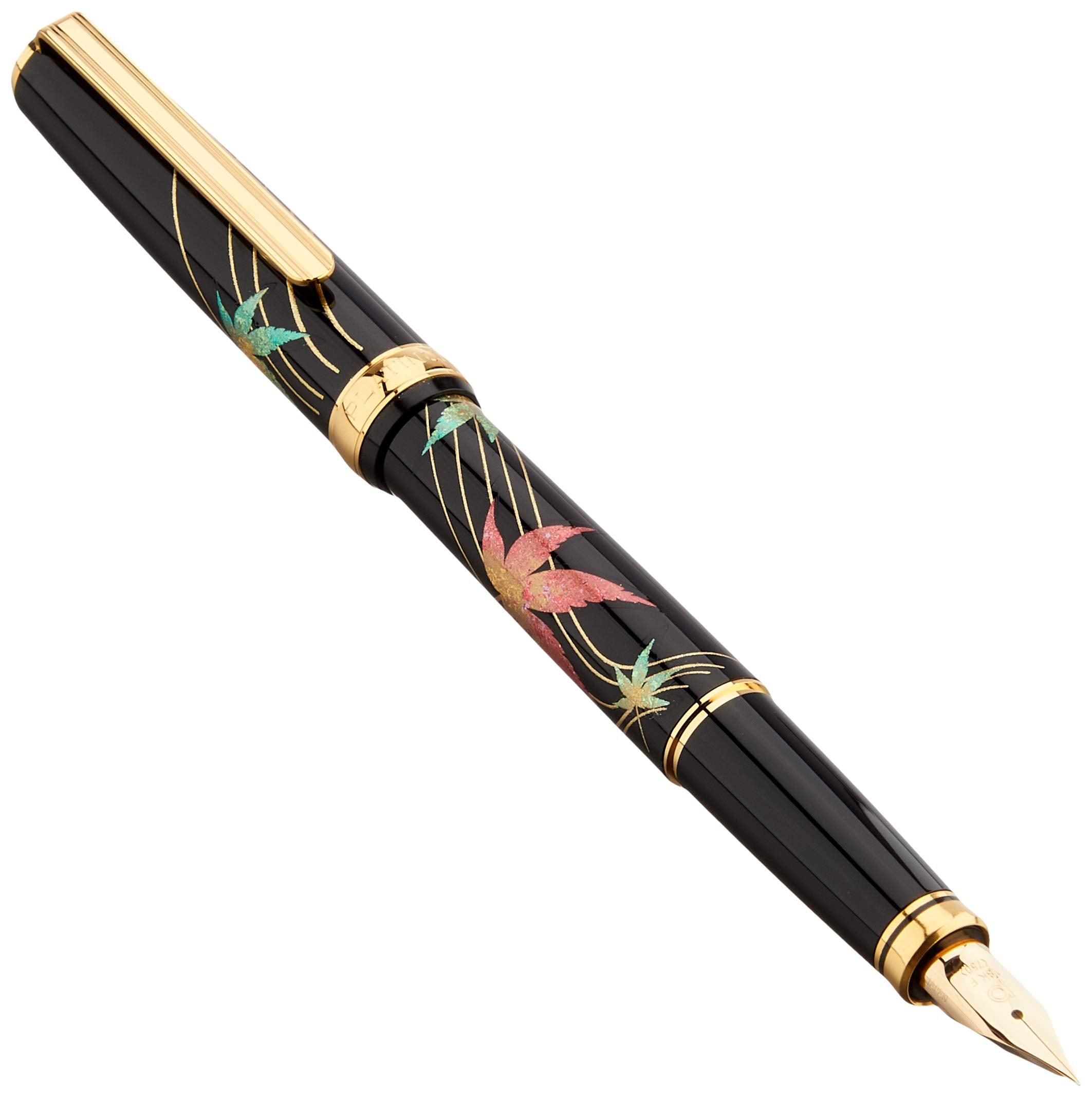 Platinum Fountain Pen Biko Modern Maki-E Japan Autumn Leaves Fine Point Ptl-20000H#46-2