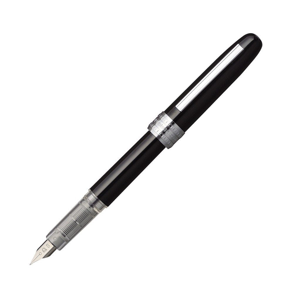 Platinum Fountain Pen Plaisir Fine Point Black Pgb-1000#1-2 Made In Japan