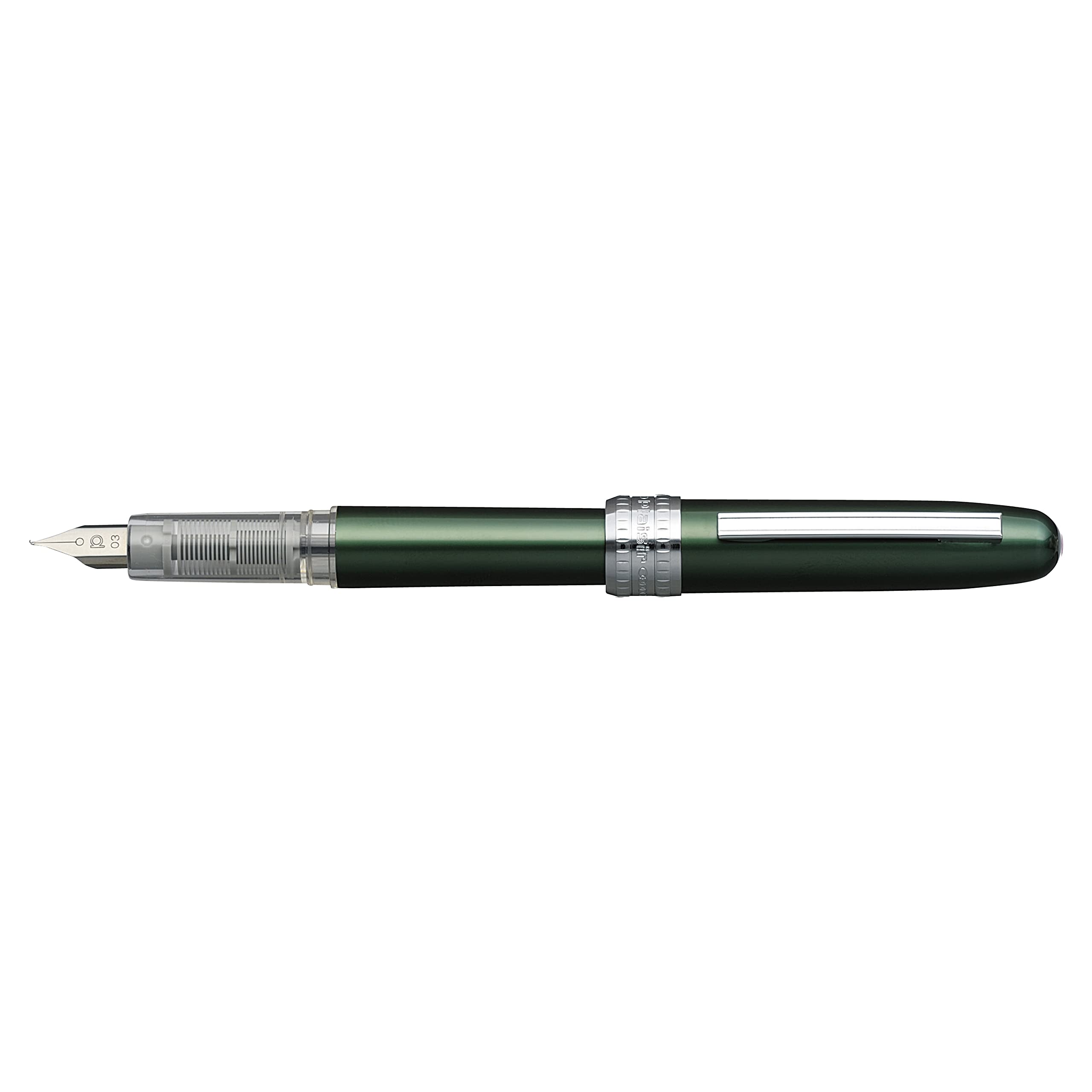 Platinum Fountain Pen Plaisir Fine Point Green Pgb-1000#41-2 Made In Japan