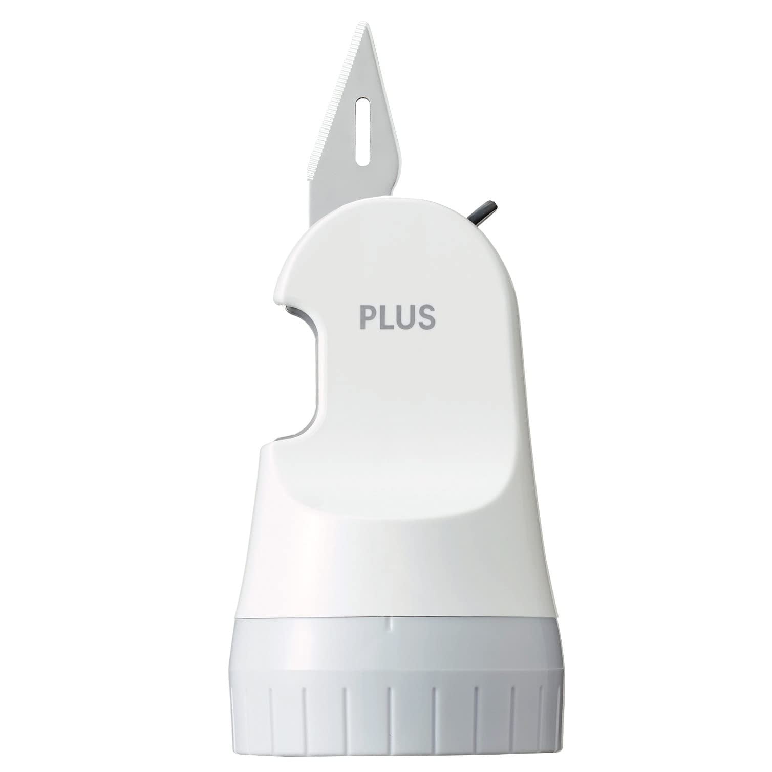 Plus Personal Info Protection Stamp Built-In Cutter Roller Box Opener White [Japan] 40-976 Is-580Cm - YOYO JAPAN