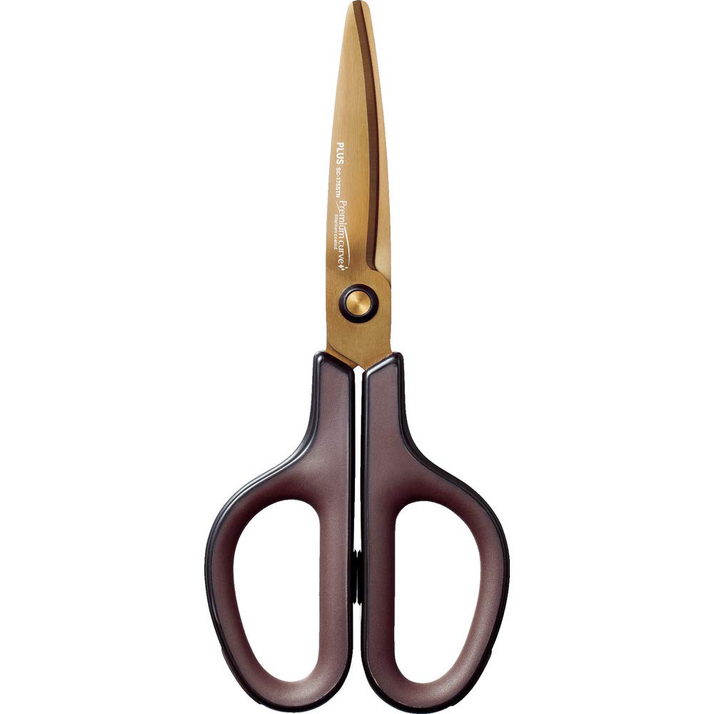 Plus Premium Titanium Brown Scissors Fit Cut Curves 34-552 Made In Japan