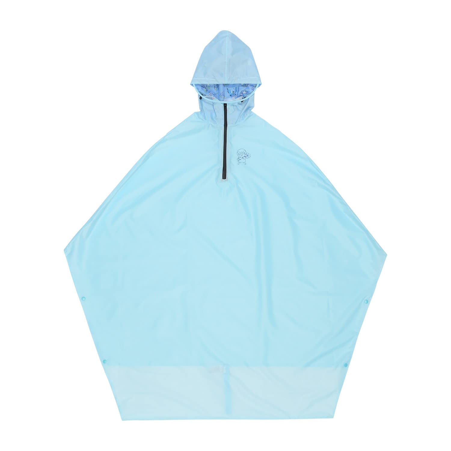 Pokémon Center Original Poncho Raincoat Japan Baby Blue Eyes Free Size