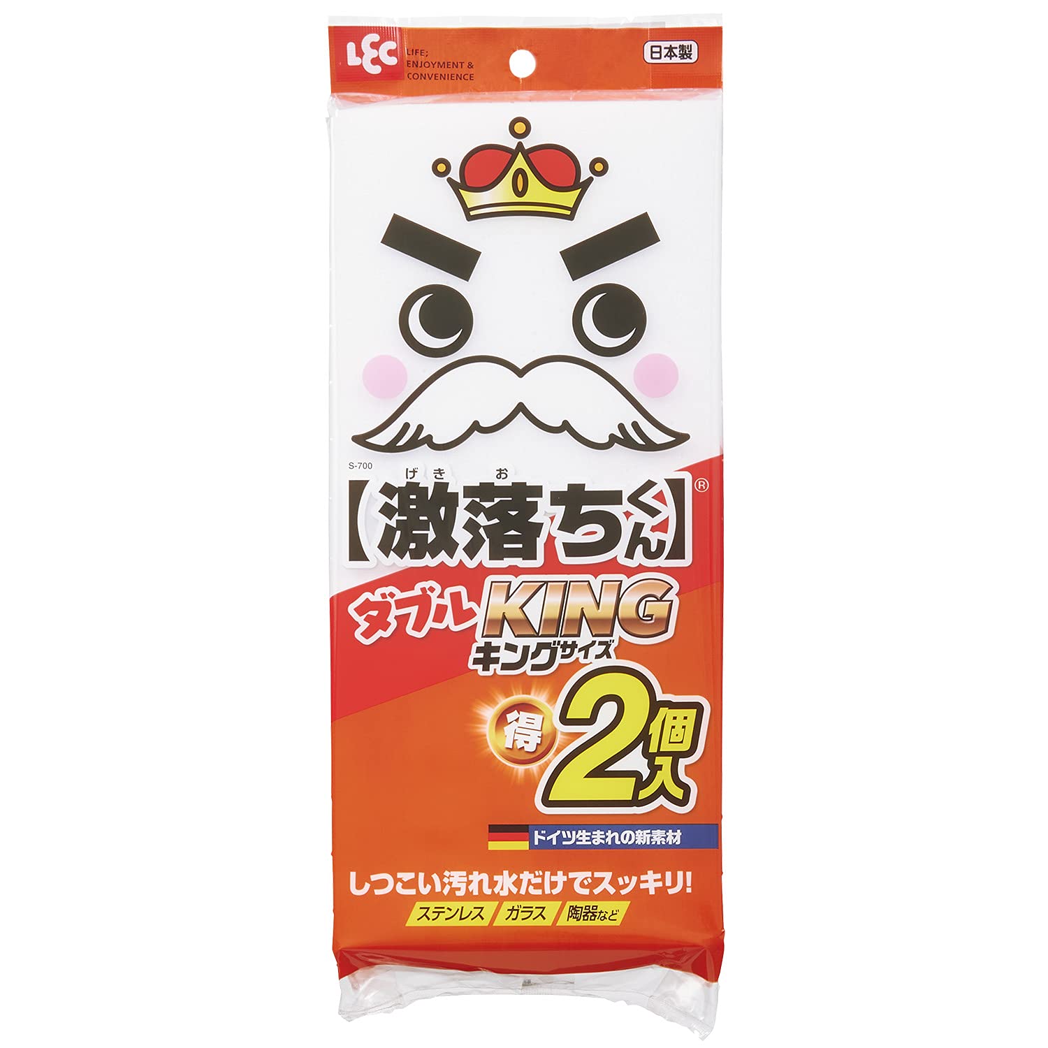 Lec Japan Rec Gekiochi Double King Melamine Sponge