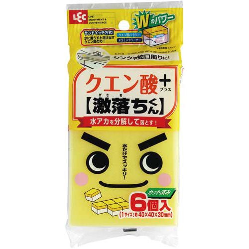 Lec Rec Gekiochikun Citric Acid 6Pcs Japan - 3 Pack