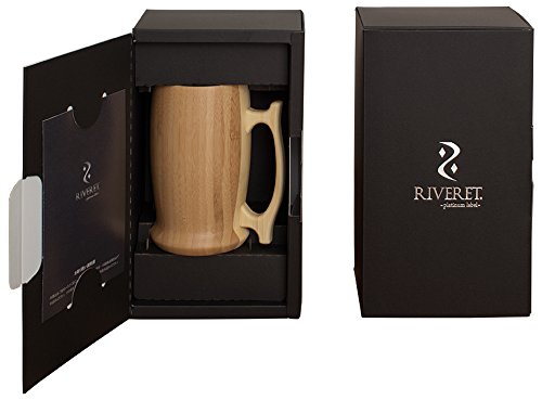 Riveret 500Ml Beer Mug Dishwasher Safe Brown Rv-204B - Made In Japan