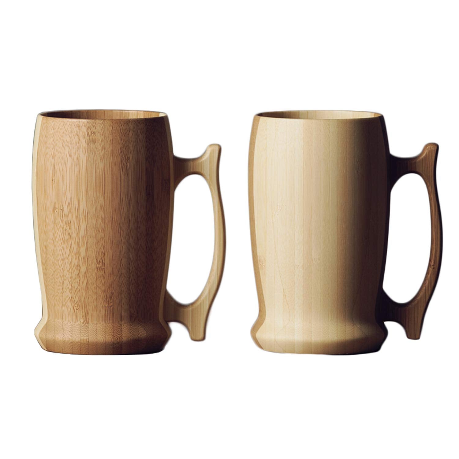 Riveret 500Ml Beer Mug Set (White/Brown) Dishwasher Safe - Made In Japan (Rv-204Wb)