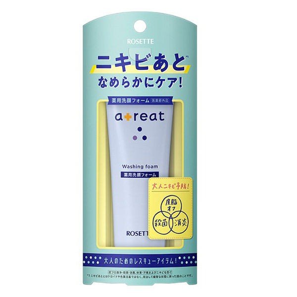 Rosette Atreat Medicated Cleansing Foam 80g - Japanese Cleansing Foam For Face