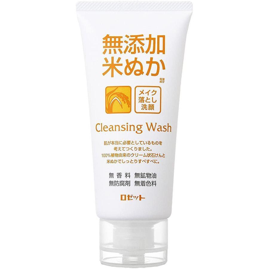 Rosette Rice Bran Makeup Cleansing Wash Additive-Free 120G