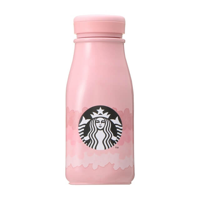 Starbucks Sakura 2022 Stainless Steel Mini Bottle Petal Gradient 237ml - Japanese Starbucks Bottles