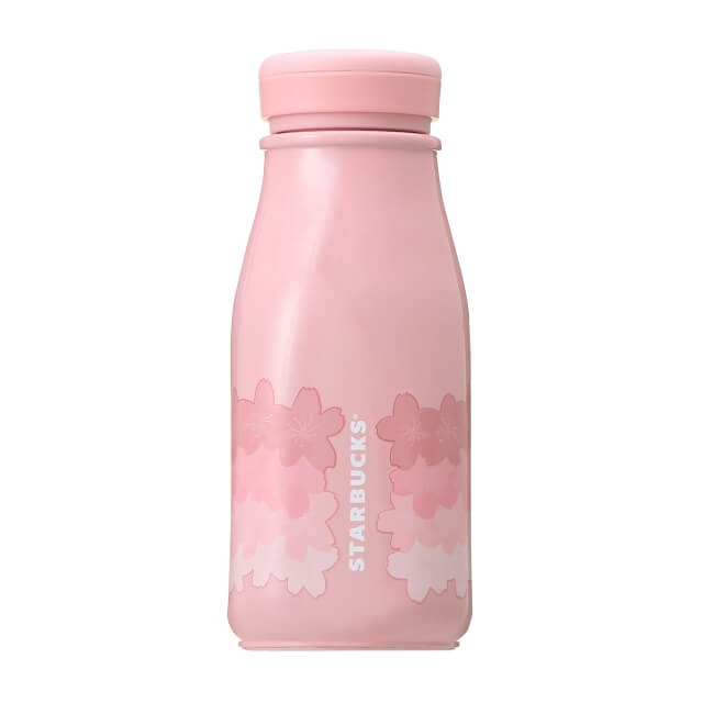 Starbucks Sakura 2022 Stainless Steel Mini Bottle Petal Gradient 237ml - Japanese Starbucks Bottles