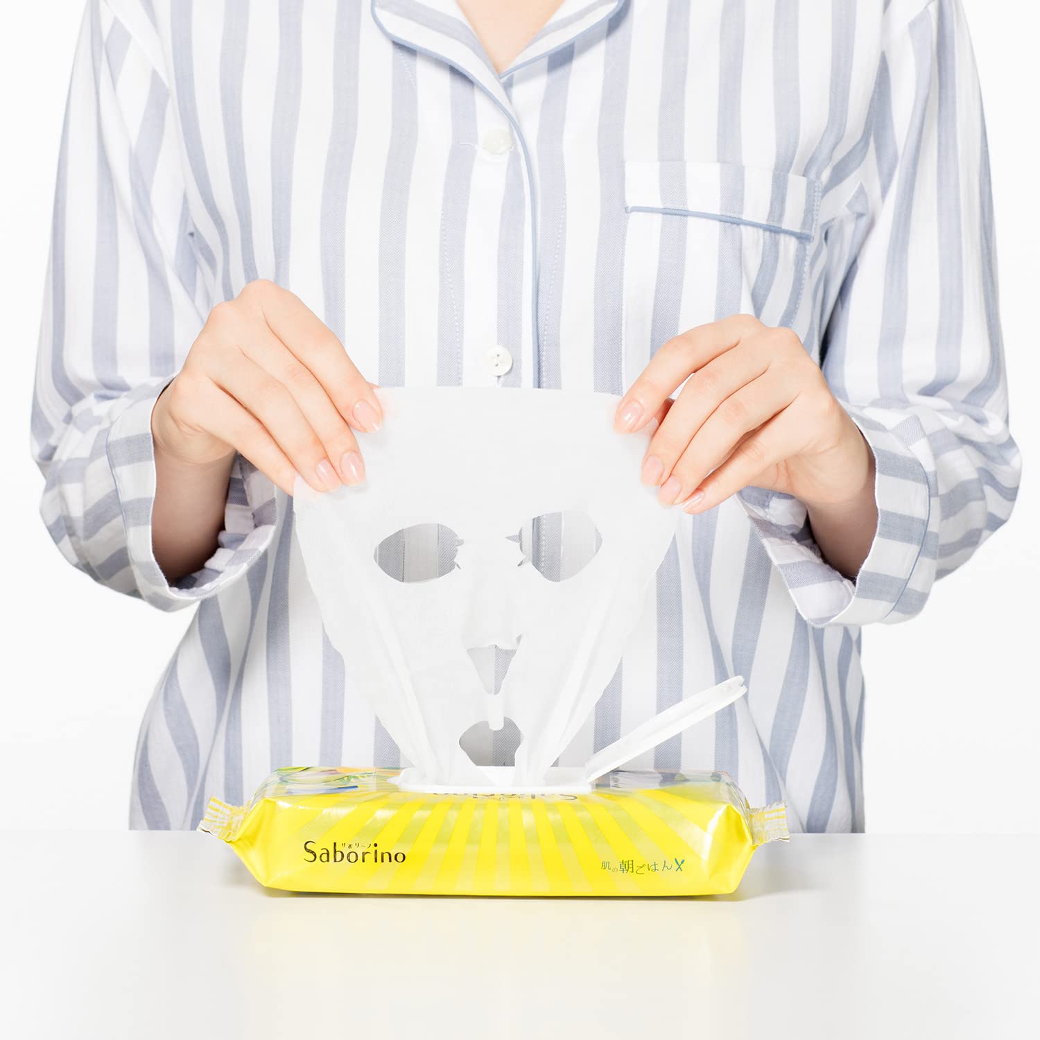 Saborino Japan Mezama Sheet Mask Dust Type 28Pcs 60Sec Morning Sheet Mask - YOYO JAPAN