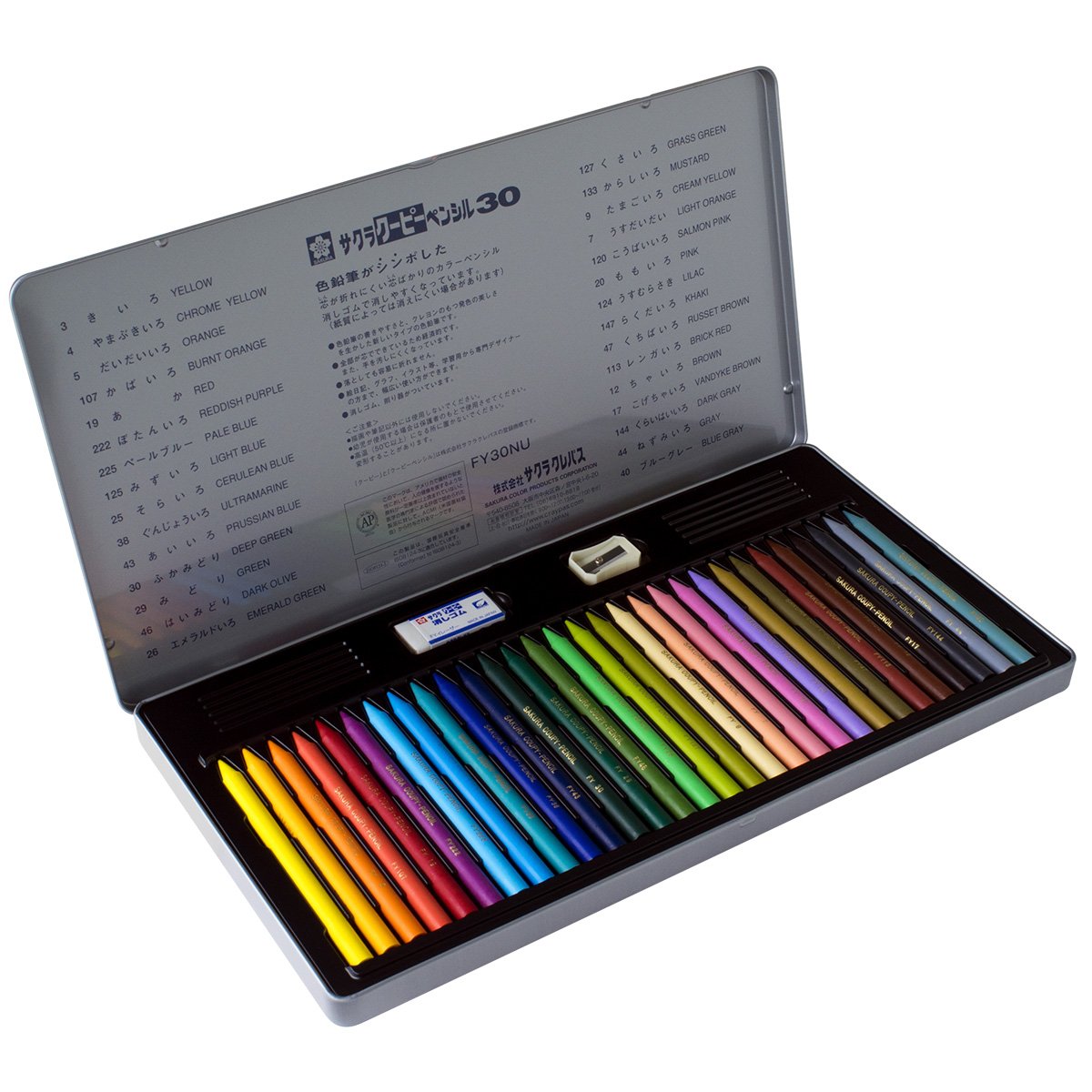 Sakura Crepas Japan Colored Pencils 30 Colors Fy30Nu - YOYO JAPAN