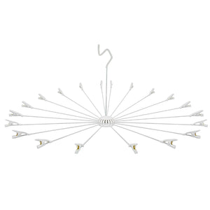 Sawafuji Japan Hand Dryer 20 Racks [Laundry Hanger/Parallel Hanger/Towel Dryer/Foldable/Small Item] White Hm-20A 82X44Cm - YOYO JAPAN