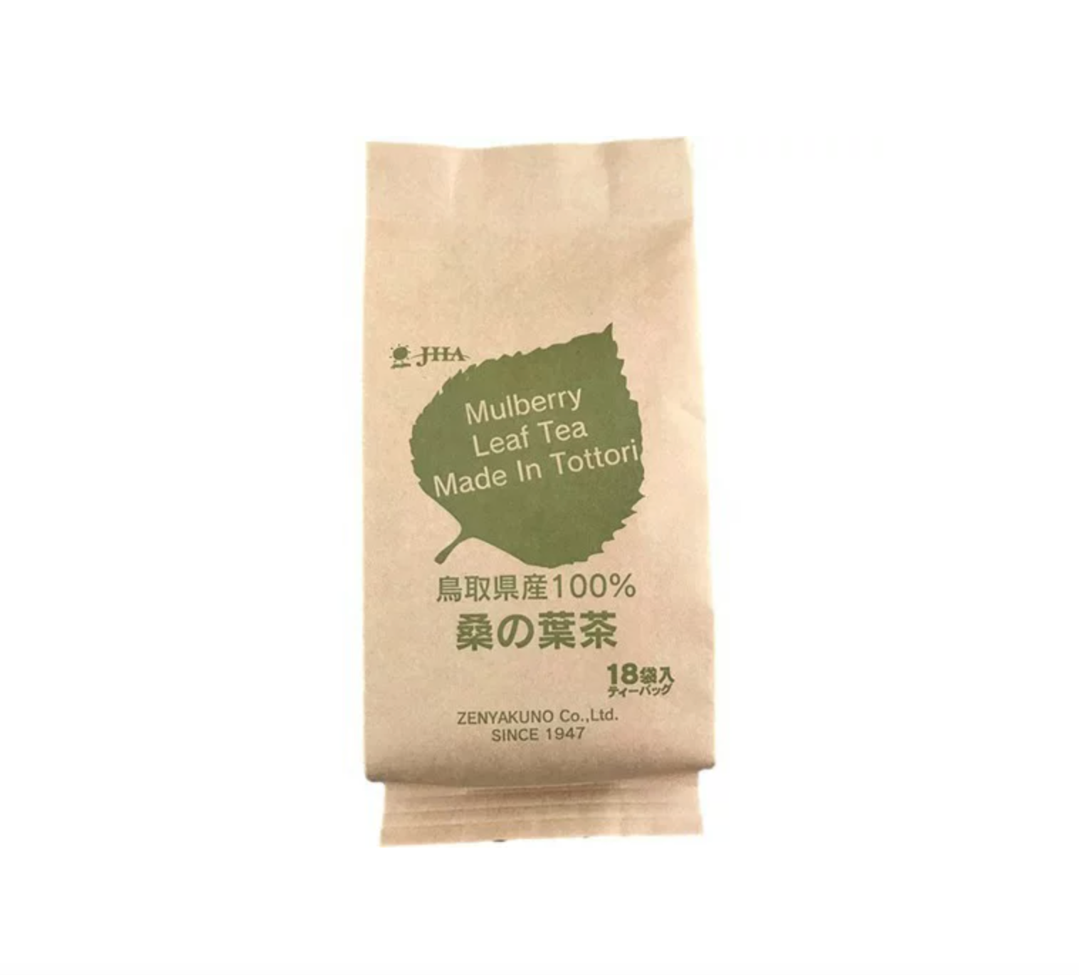 Zenyakuno Mulberry Leaf Tea 18 Bags - Made In Tottori - Organic Mulberry Leaf Tea