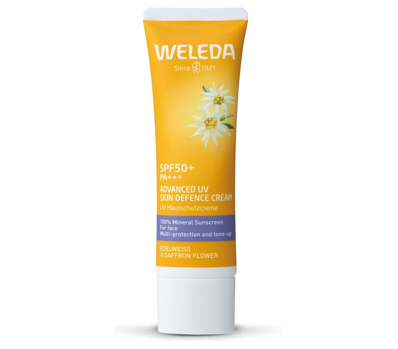 WELEDA Edelweiss UV Barrier Cream (30 ml), SPF50+ PA+++, Sunscreen Naturally Derived Ingredients, Organic