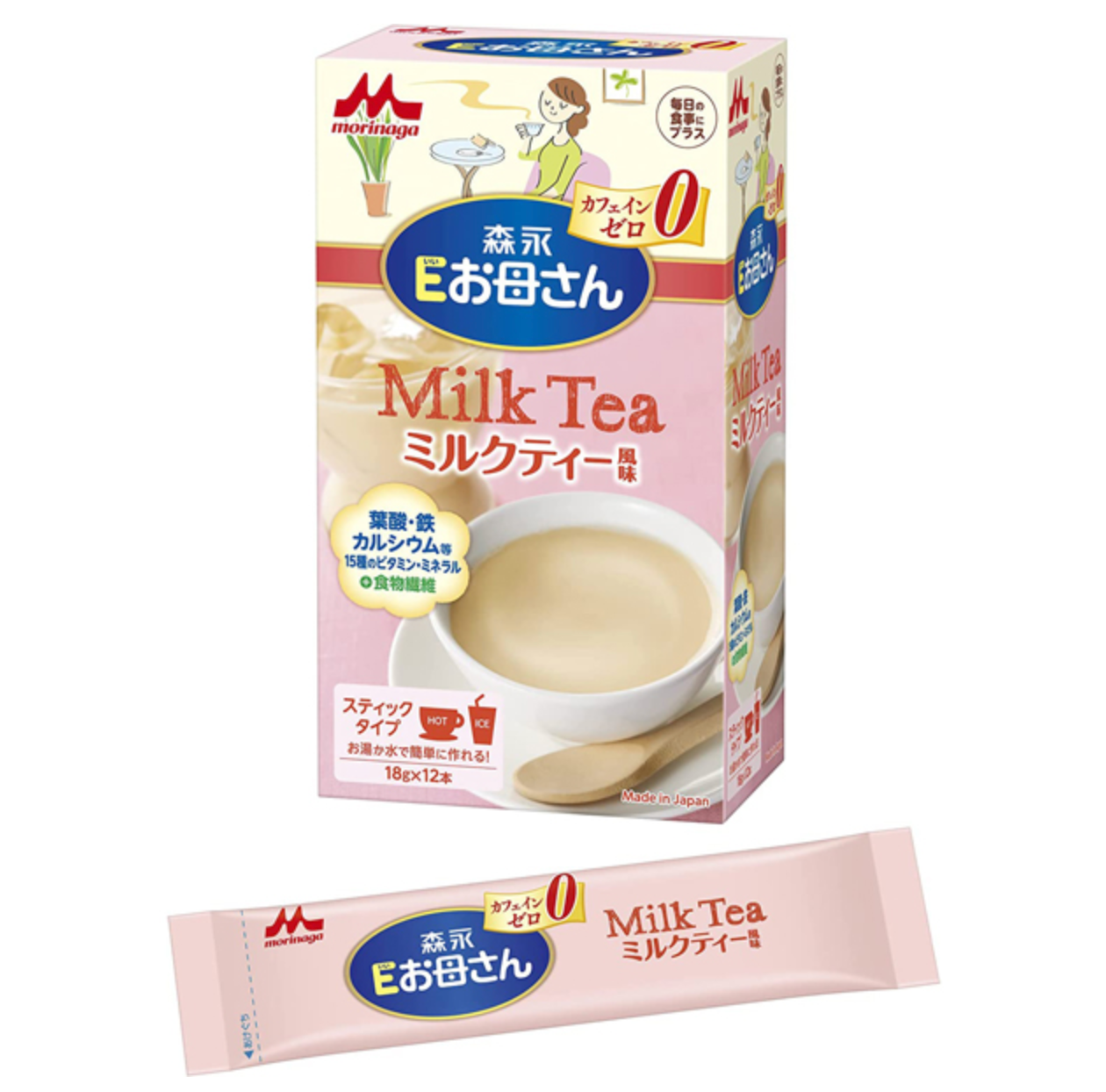 Morinaga Eokasan Pregnancy Supplement Milk Tea Flavor 12 Servings