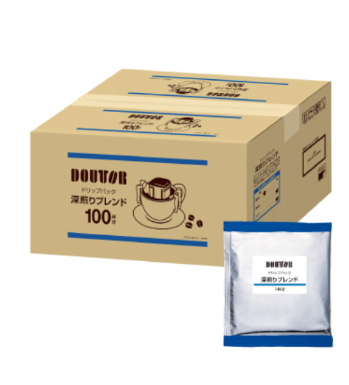 Doutor Drip Coffee Pack Dark Roast Blend 100 Bags