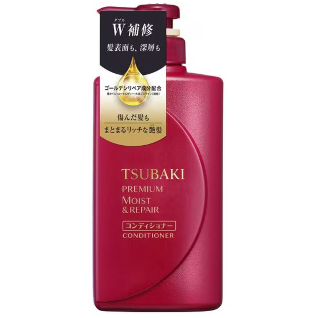 Shiseido Tsubaki Premium Moisture Conditioner 490ml for Silky Hair