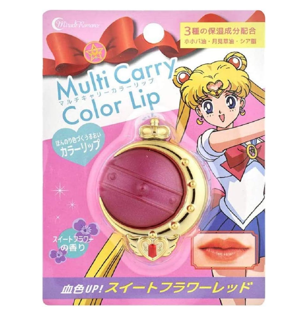 Miracle Romance Multi Carry Color Lip Cutie Moon Rod 21.6g Lip Balm Florish Red