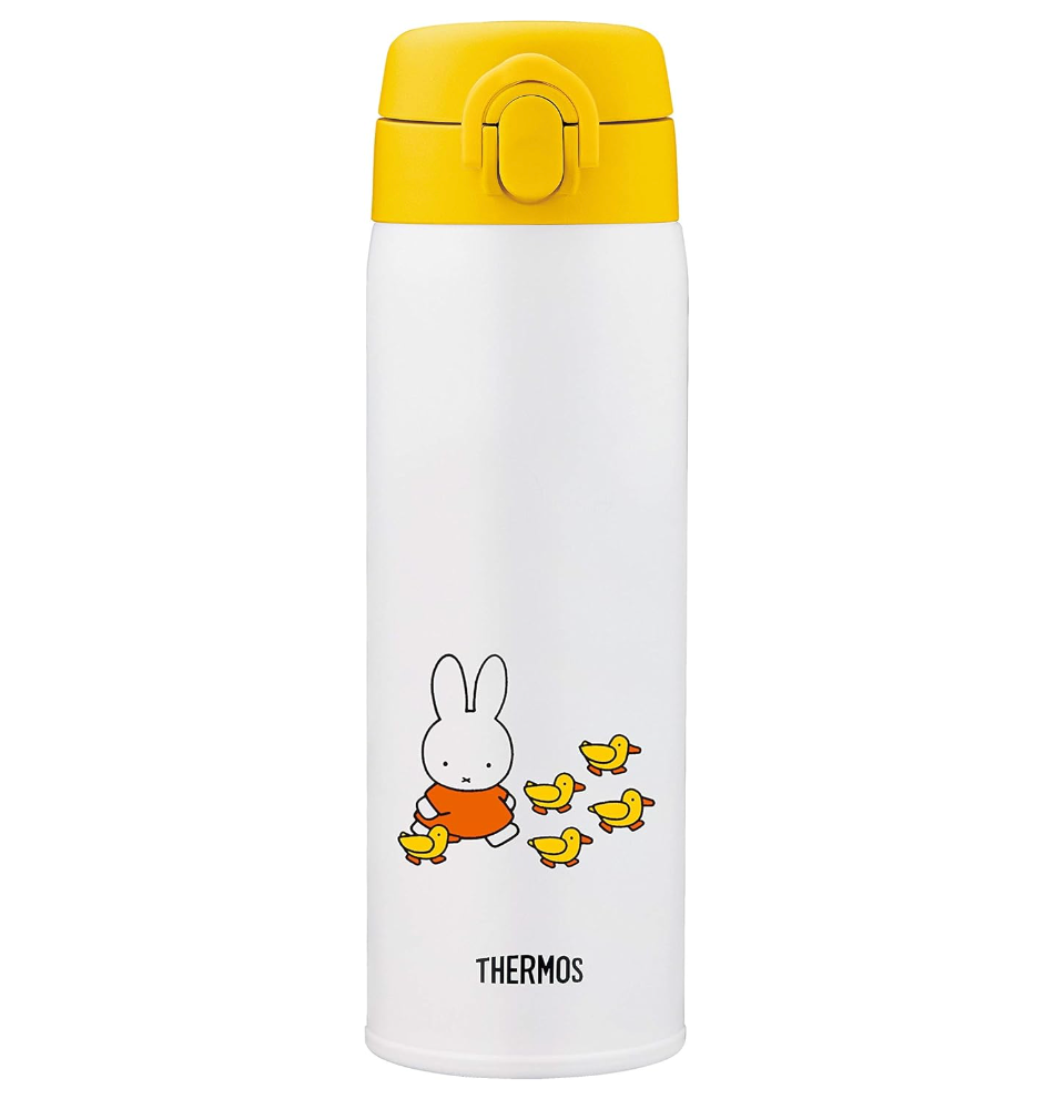 Thermos Miffy Jnx-501B Stainless Steel Milk Preparation Bottle Yellow White 500ml