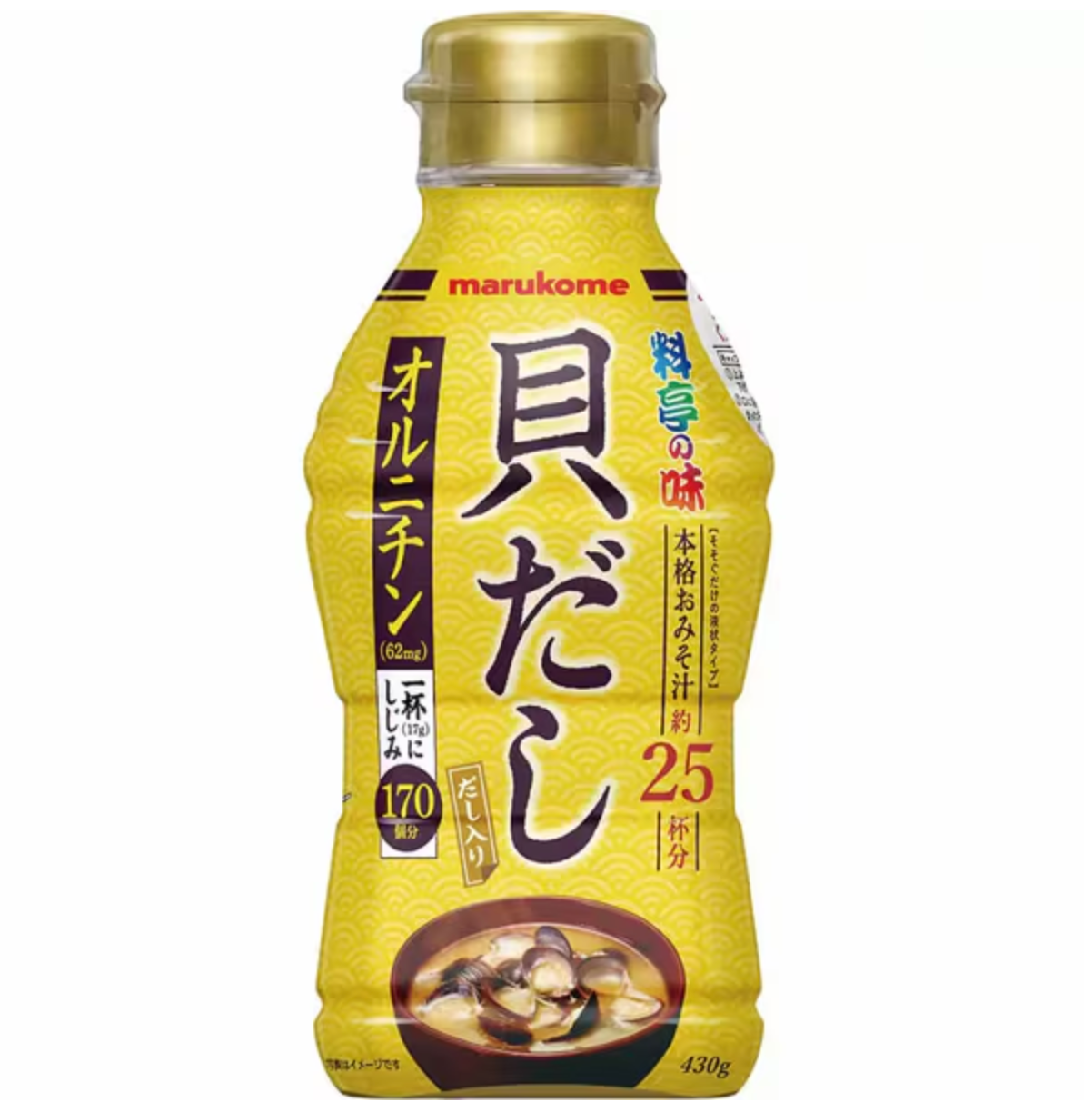 Marukome Liquid Miso With Clam Soup 430g