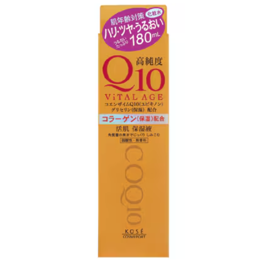 Kose Cosmeport Q10 Vital Age Lotion 180ml - Japanese Anti-Aging Lotion