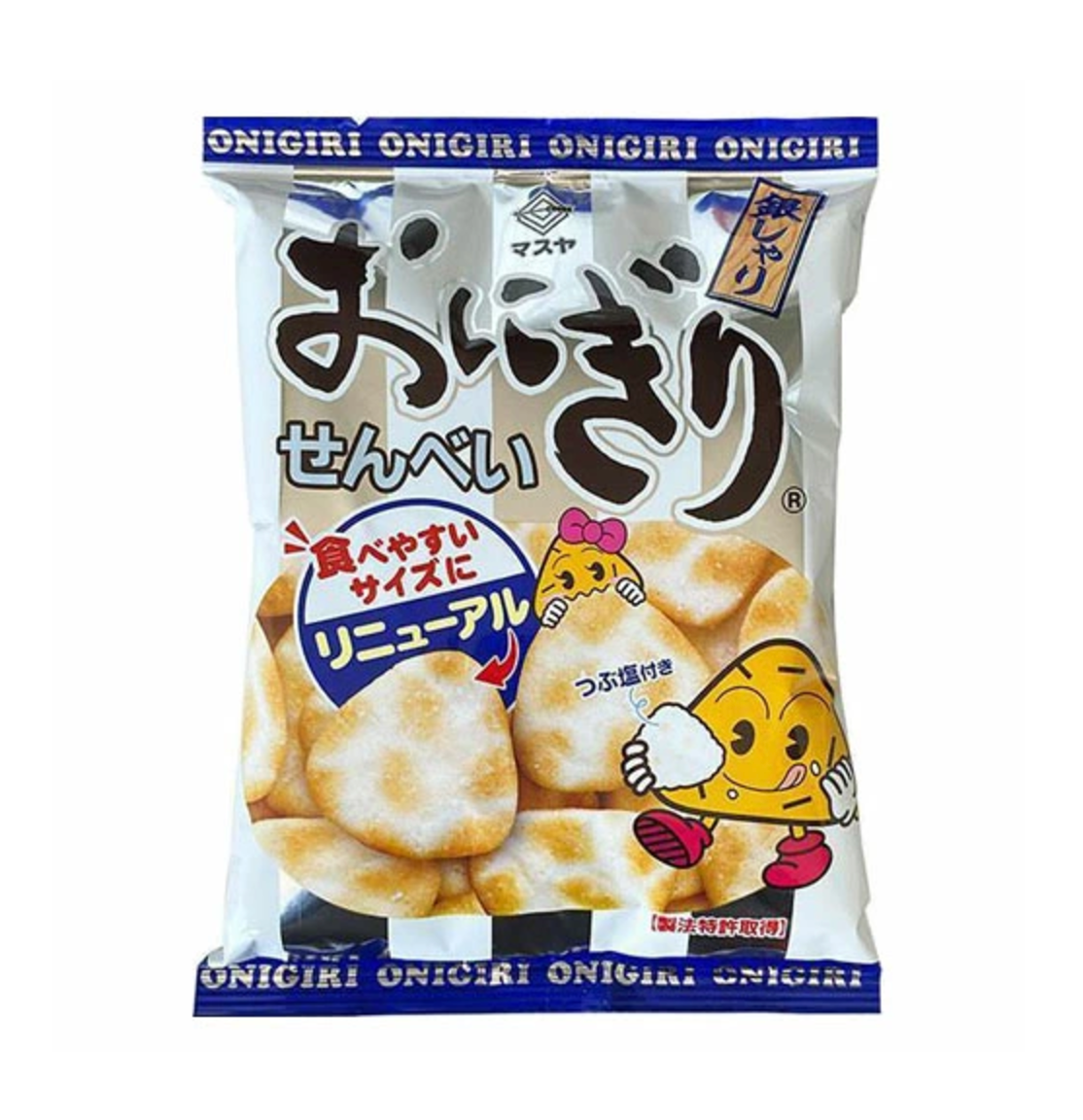 Masuya Onigiri Senbei Salted Japanese Rice Crackers (Pack of 3)