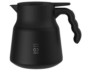 Hario V60 Thermal Stainless Steel Server 800 Japan Vhs-80B Black - YOYO JAPAN
