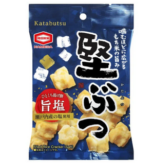 Kameda Katabutsu Salted Fried Rice Crackers Senbei 55g (Pack of 3 Bags) - YOYO JAPAN