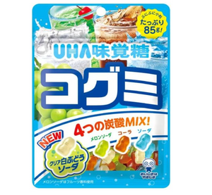 UHA Mikakuto Carbonated Soda Gummy Candy 4 Flavor Japanese Gummies Mix 85g - YOYO JAPAN