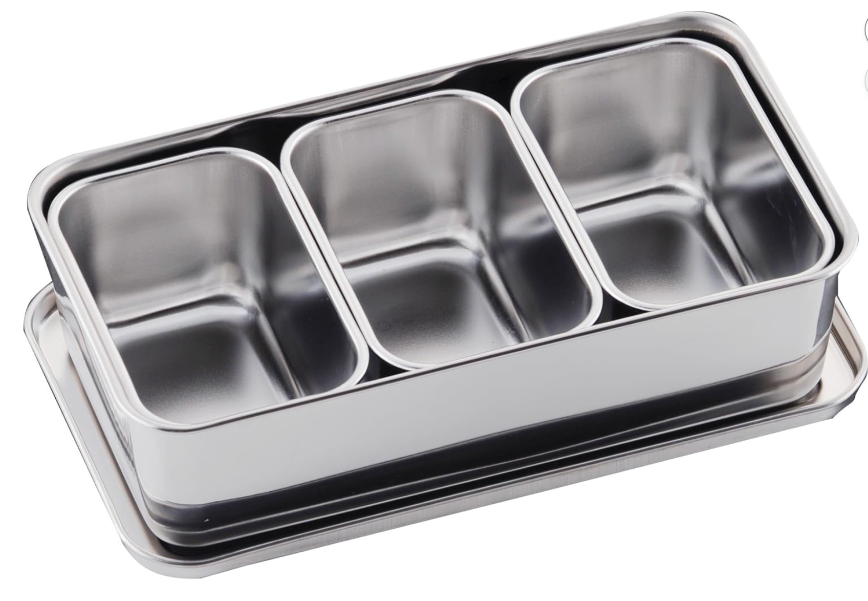 Clover Stainless Steel Yakumi Seasoning Container Small 3 Compartments