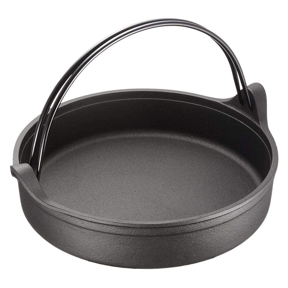 Seieido 26Cm Japanese Cast Iron Sukiyaki Pan With Handle