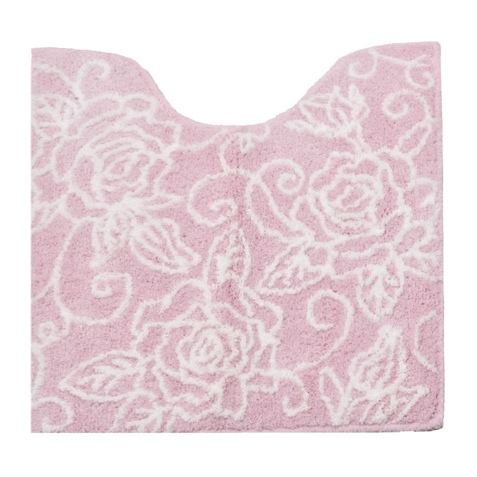 Senko Japan Clear Rose Toilet Mat 60X60Cm Light Pink 87838