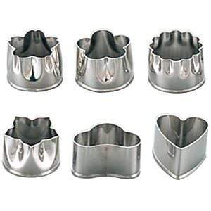 Shimotori Stainless Steel Flowers Cookie Cutters Large Set Of 6