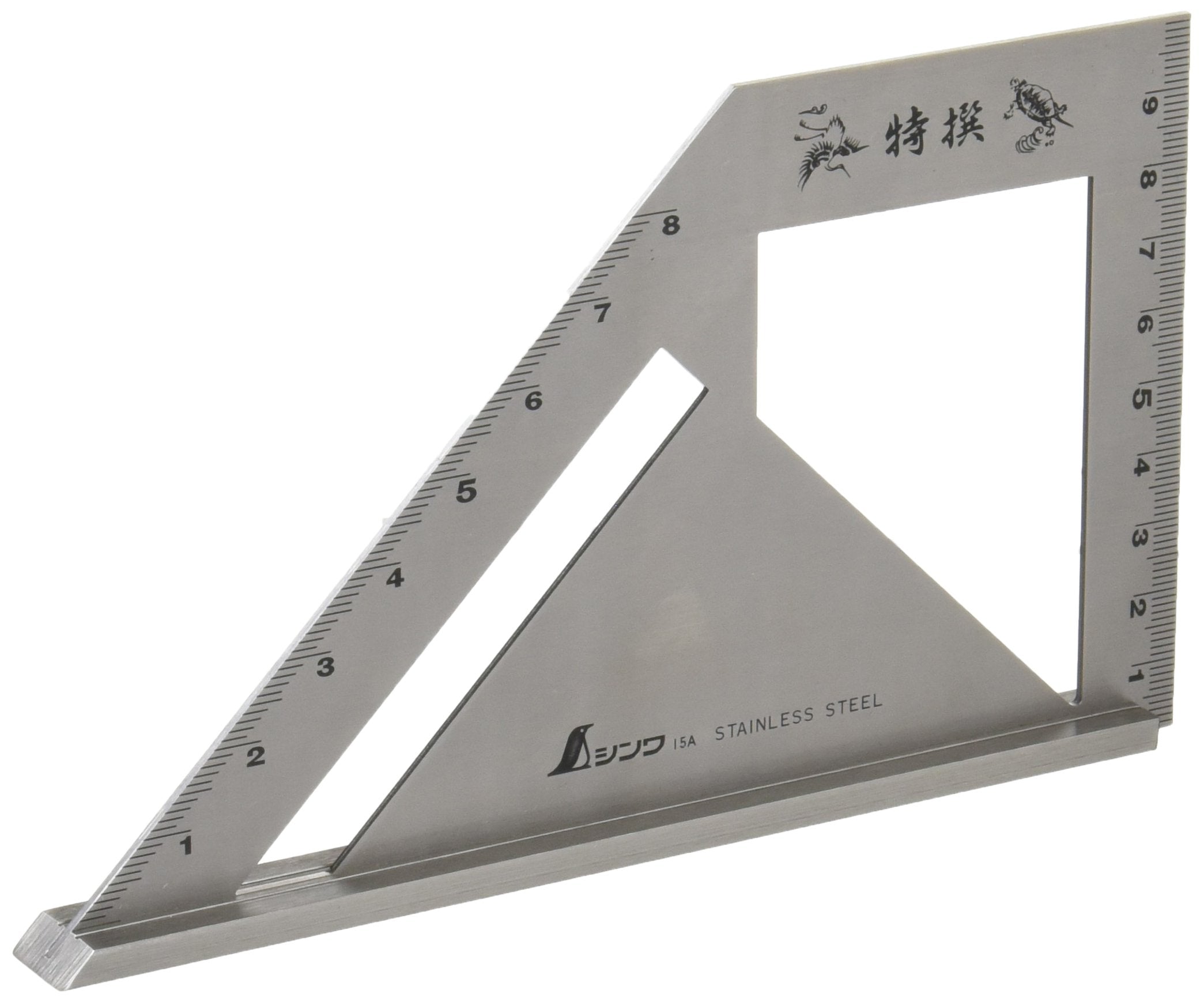 Shinwa Measurement Square Metal Stop-Type 62081 Made In Japan