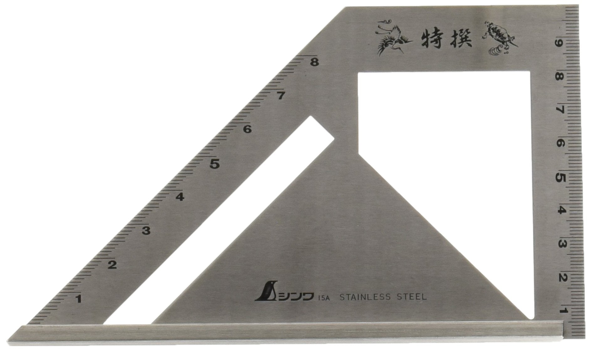 Shinwa Measurement Square Metal Stop-Type 62081 Made In Japan