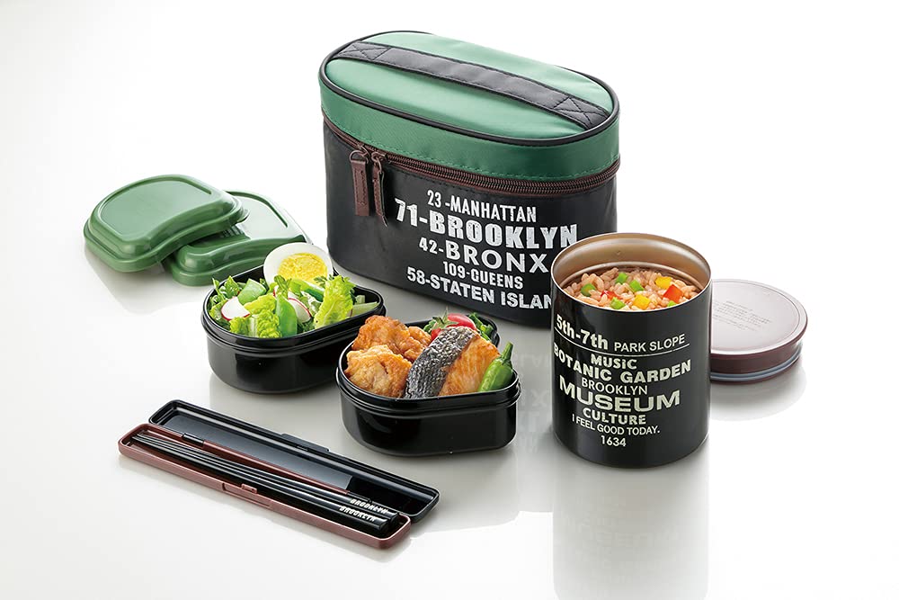 Skater Japan Antibacterial Insulated Bento Box Lunch Jar Brooklyn 920Ml