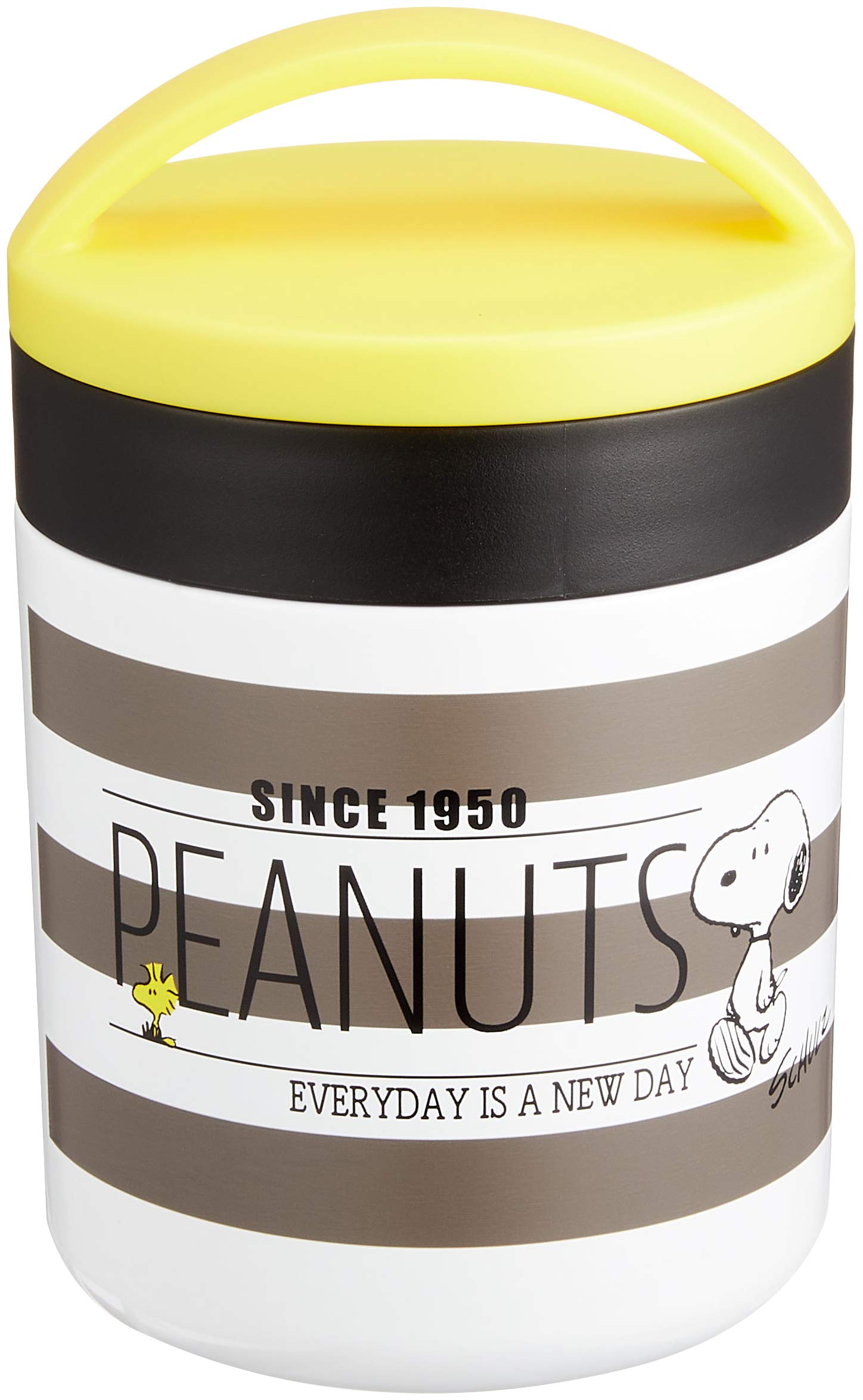 Skater Japan Insulated Soup Jar 300Ml Snoopy Monochrome Peanuts