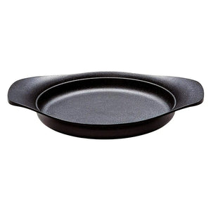 Nihon Yoshokki Cast Iron Induction Oil Pan Griddle 22Cm Japan W/ Steel Lid - YOYO JAPAN