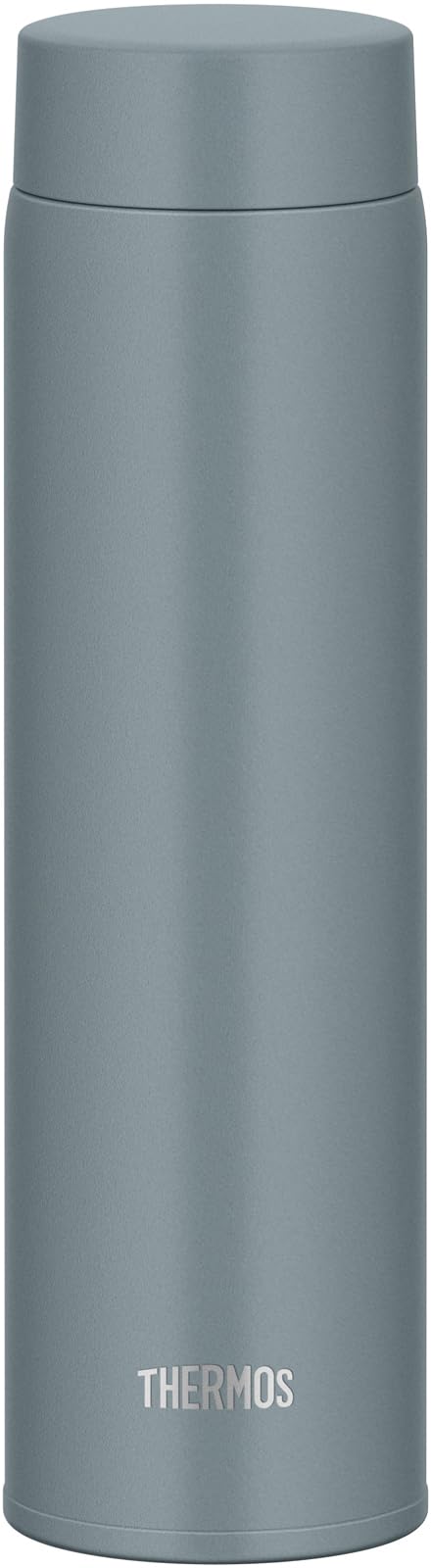 Thermos Joq-600 Gyg Stainless Steel Water Bottle Vacuum Insulated Gray Green 600ml With Integrated Spout and Gasket Easy Clean & Dishwasher Safe