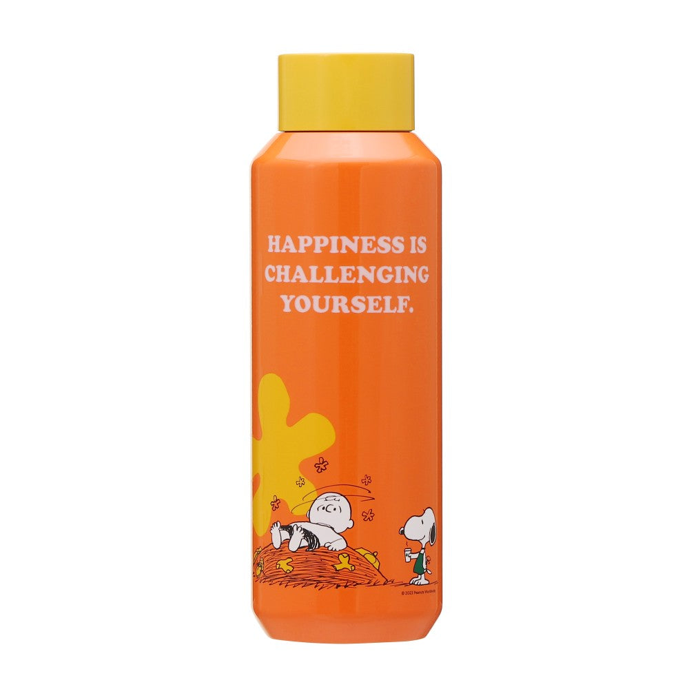 Stainless Steel Bottle 473ml Orange Peanuts Charlie Brown