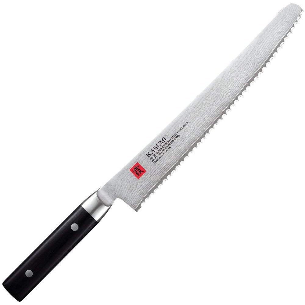 Sumikama Kasumi Damascus Steel Bread Knife 250mm 86025