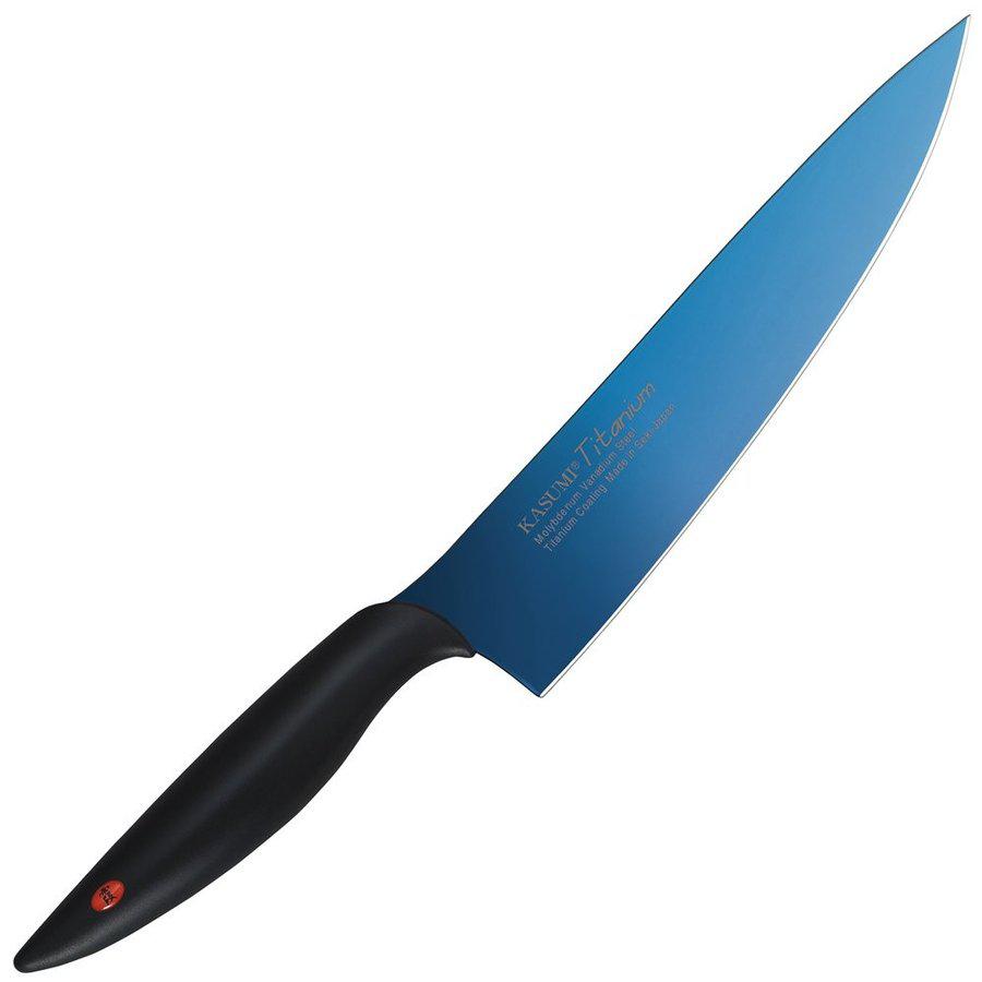 Sumikama Kasumi Titanium Kitchen Knife Blue 200mm