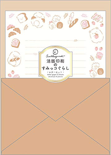 San-X Sumikko Gurashi Nostalgic Print Rilakkuma Letter Set Japan Lh72606