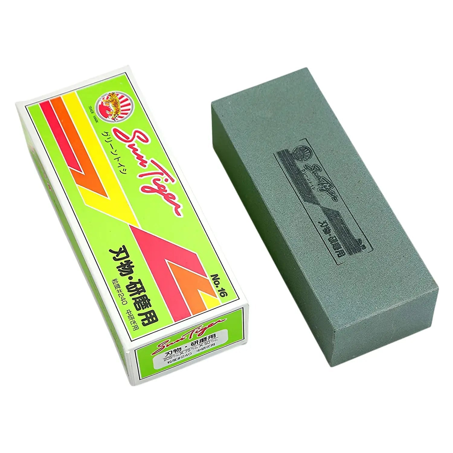 Matsunaga Sun Tiger Grit 240 Sharpening Stone - Triple Size Japan